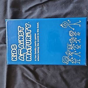 Kids against maturity card game open box